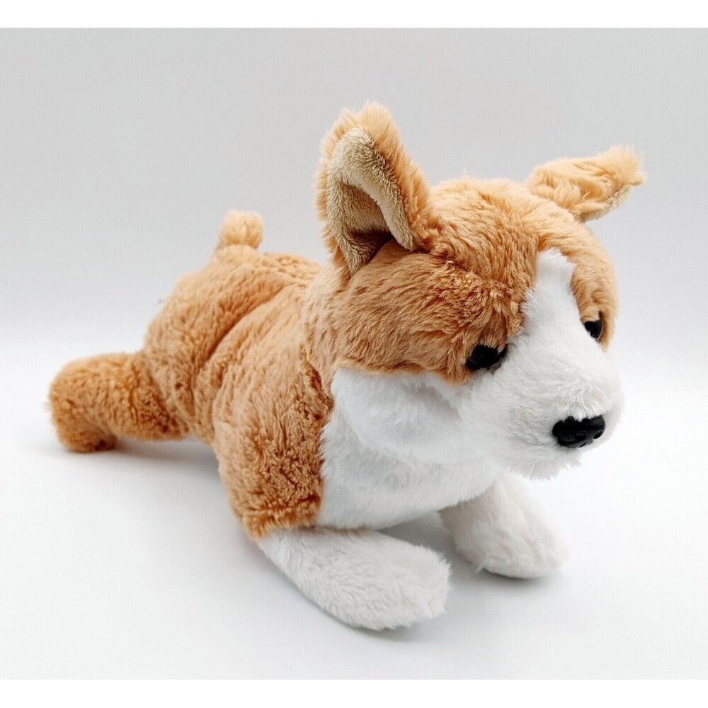 Aurora Corgi Dog Brown & White Plush Dog 10” Stuffed Animal Toy 2018